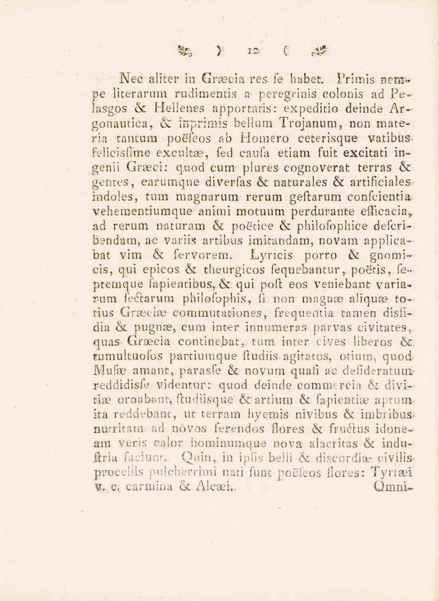 12 Nec aliter in Grsecia- res. fe habet.