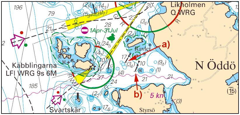 Notiser som utgår: 2016:602/11275 Flytta ny ostkardinalprick till a) a) 58-54,836N 011-06,223E Flytta ny