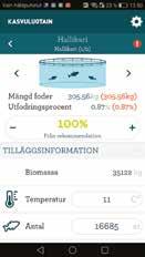 Denna skillnad bör beaktas vid planeringen av utfodringen, fiskarna kommer till ytan för att äta men simmar sedan djupare ner till kallare vatten där de smälter födan.