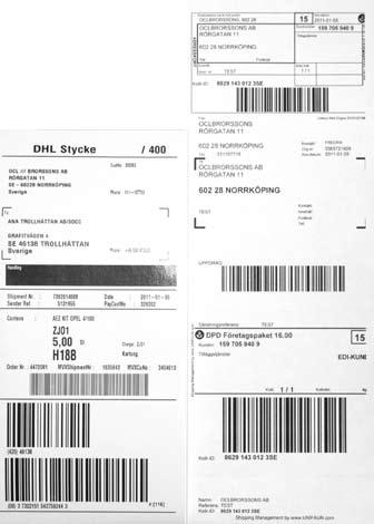FRAKTER, REKLAMATIONER & RETURER OBS! Ny rutin vid mottagning av gods med DHL och Posten Vid mottagning av gods med DHL och Posten används en handscanner för kvittens av godset.