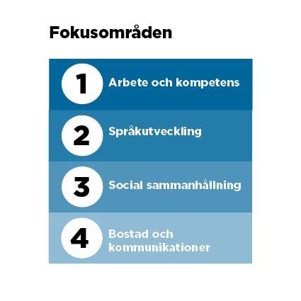 Kommunstyrelsens förvaltning Enheten för arbete och kompetens Samverkan Lokalsamhällets och civilsamhällets engagemang i integrationsprocesserna är avgörande för att uppnå strategins målsättning.