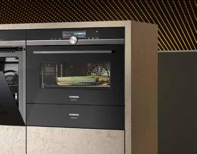Siemens mikro- och kompaktugnar använder inverterteknik. Det är mikrovågsantennen som roterar, inte plattan.