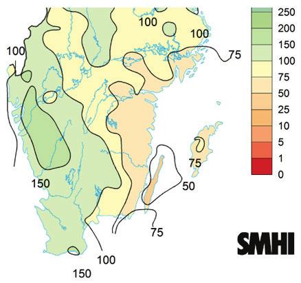 Under den grundvattenbildande perioden 2011 2015 fortsatte grundvattennivåerna lokalt att sjunka och 2015 2016 var grundvattennivåns höjning knapp.