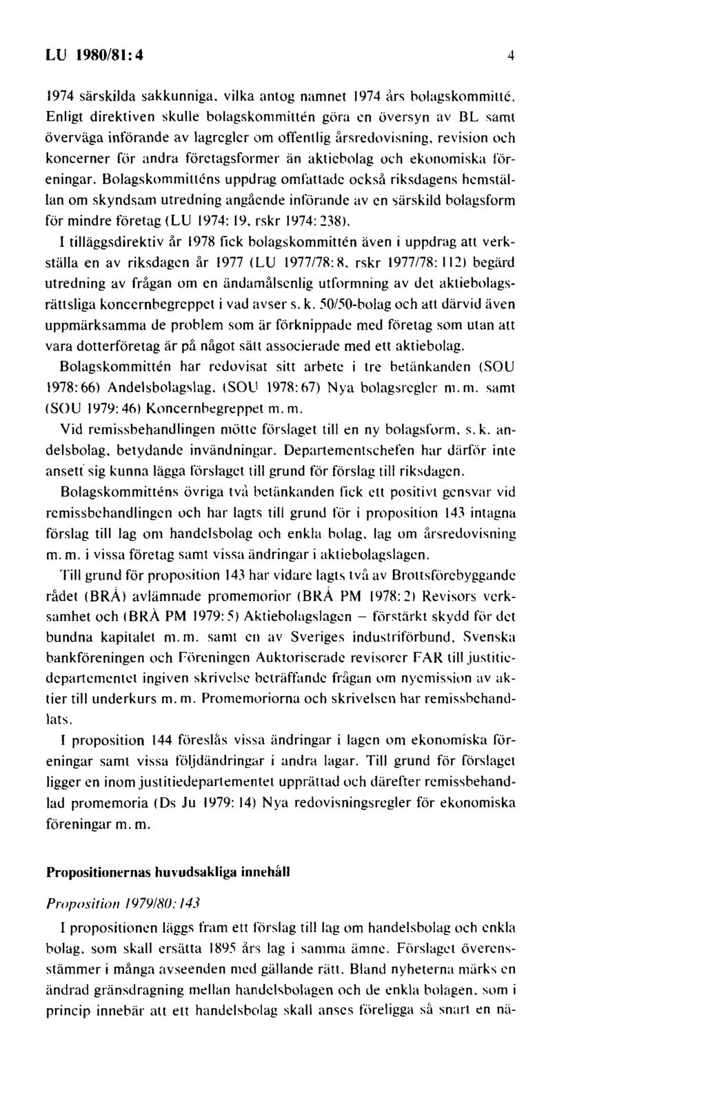LU 1980/81: 4. Lagutskottets betänkande 1980/81: 4 - PDF Gratis ...