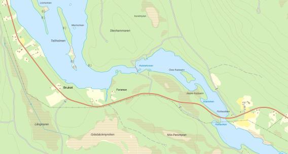 Forsen där flottningsdammen är byggd heter Rubbe-forsen. Flottningsdammen vid Rubbeforsen. Rubbeforsen Sundsjön Flottningsdammen Efter att flottningen upphört tog regleringsföretaget dammen i bruk.