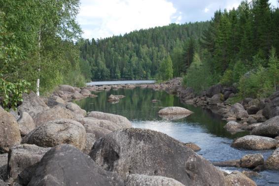 Nedersta delen av fåran vid Krånge torde bli mer strömmande om man