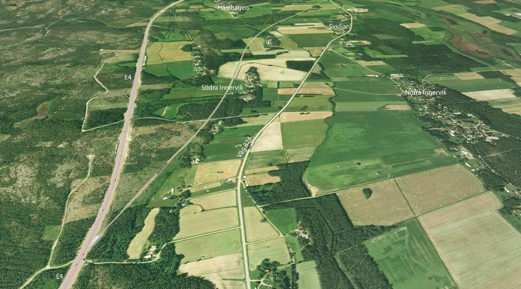 Exempel utformning N19 Vy över alternativ N19