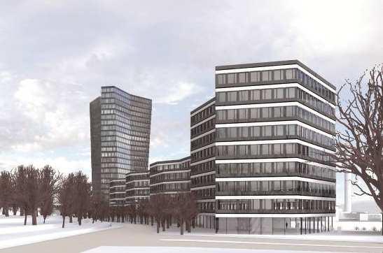 Detta ger utrymme att variera volymen utmed gatan så att platser för plantering och entréer skapas i små rumsbildningar utmed gatan.