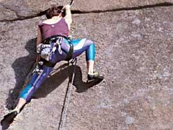 Exempel: a) Om klättraren förlitar sig helt på friktion; hur stor är den totala friktionskraften (jämt fördelad på händer och fötter) som krävs