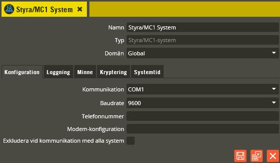 Multiaccess Styra 8.3 Programmering: Enhetskonfiguration, system fältet Port anges portnummer 10001 (det är 10001 som gäller för alla nätverkskorten och står redan som standard).