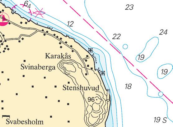 Nr 297 10 * 6180 Sjökort/Chart: 7, 74, 839 Sverige. Södra Östersjön. SO om Kivik. Fyren Stenshuvud släcks permanent. Den 19 mars 2010 släcks fyren Stenshuvud permanent.