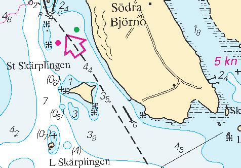 5 Nr 297 Norra Östersjön / Northern Baltic * 6198 Sjökort/Chart: 6211 Sverige. Norra Östersjön. Nyköping. Ensfyren Intaget Östra Övre återställd efter reparation.