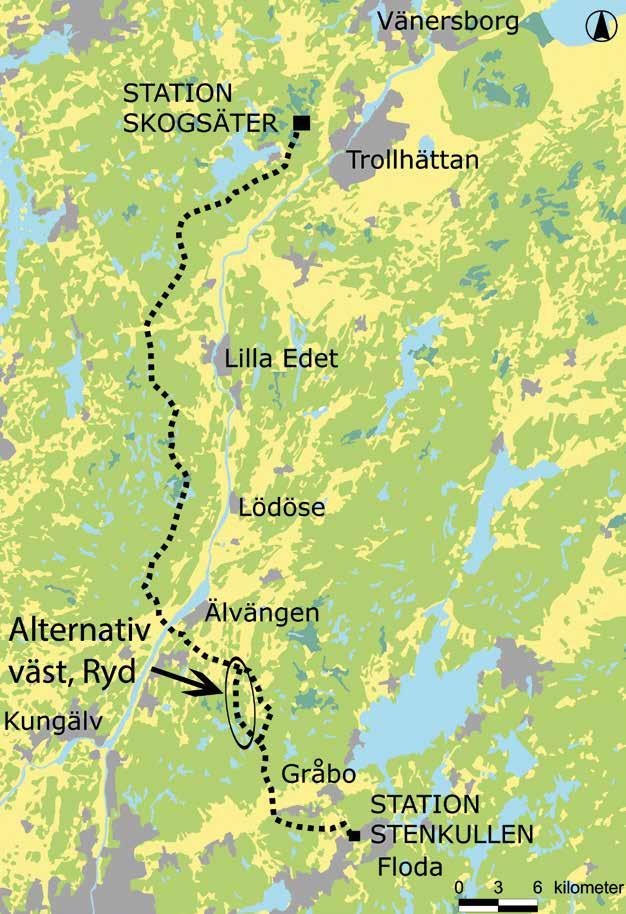 Planerad kraftledning mellan Skogssäter och Stenkullen alternativ väst, Ryd 5 Figur 1.