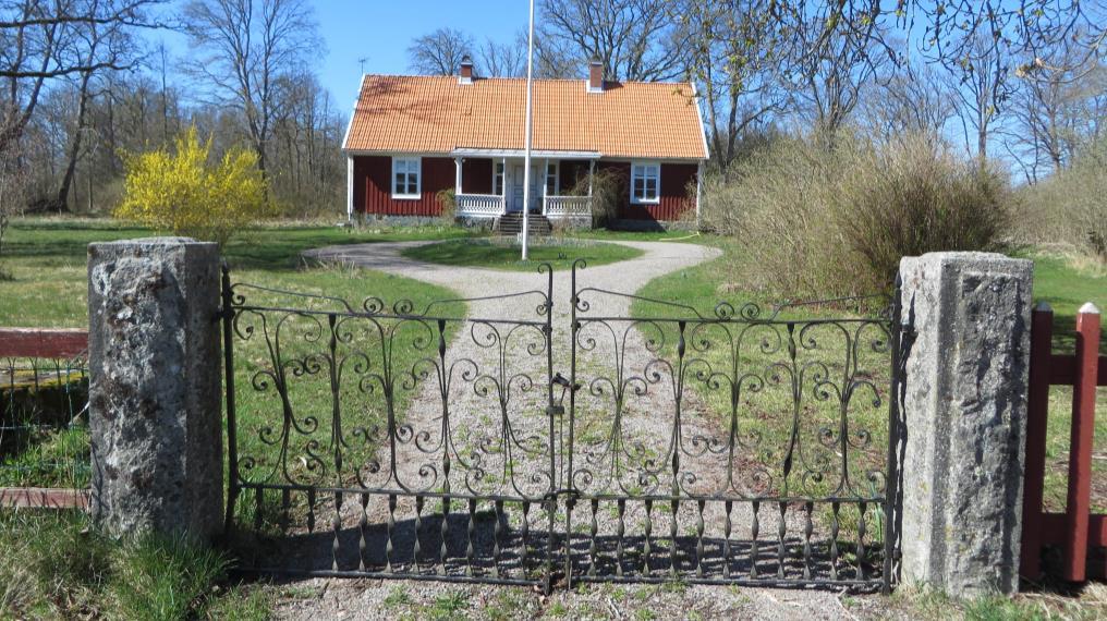 Symmetri präglar gårdsplanen.