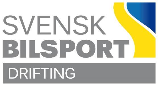 Tekniska regler Drifting Semi-Pro, DG-SP (RM/SC) G1.5 Tillämpning, förändring och definition av regler. Se gemensamma regler pkt G1.