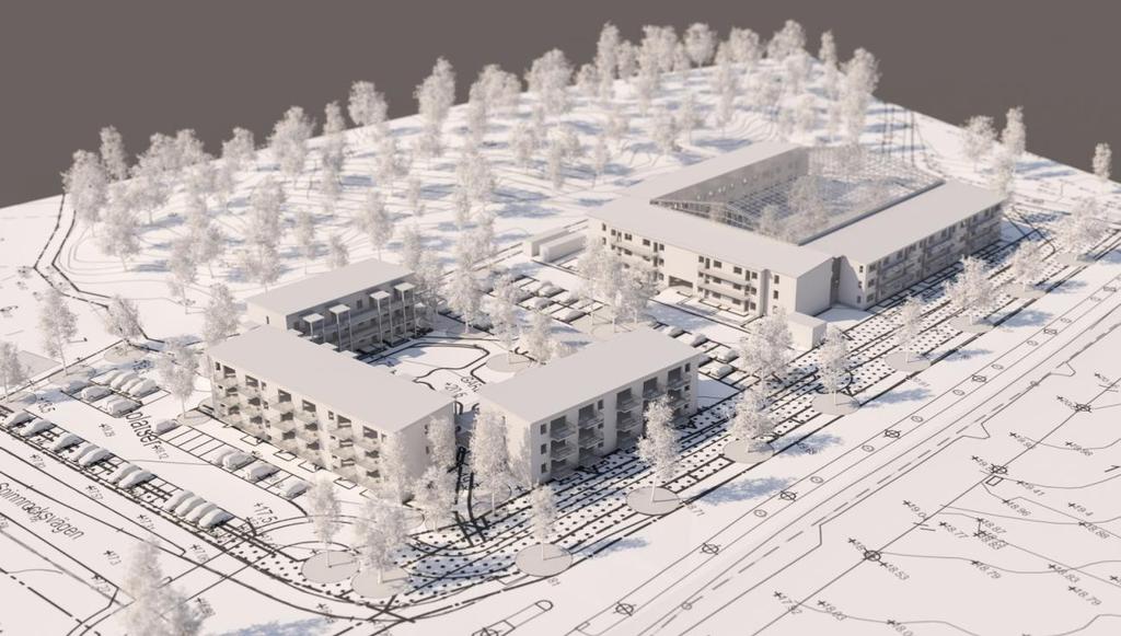 Tillägg till planbeskrivning ANTAGANDEHANDLING 6(10) ÄDP Rocken 8, Strängnäs kommun 2016-11-16 SBN 2015:4159 PLANINNEHÅLL Planförslaget Planen möjliggör för fler bostäder inom planområdet.