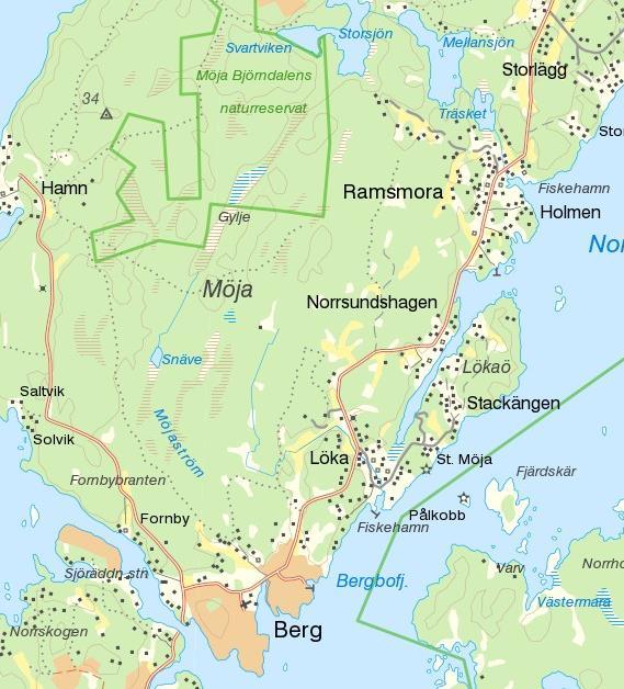 Hembygdsgården Ahlsvik 3. Möja skola Privatägda lokaler/platser 4.
