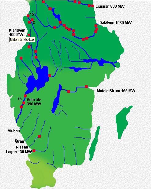 VATTENKRAFT I SVERIGE Malgomaj 40 GWh Volgsjöfors 60 Dabbsjö 97 Bergvattnet 93 Korsselbränna 428 Tåsjö 54 Hoting 62