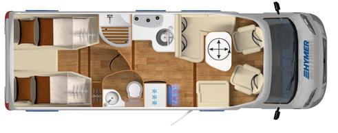 Berths 2 + 3 (SA) HYMER Tramp