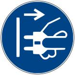 Varningsskylt - varning! Varningsskylt - risk!