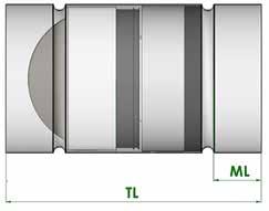 Storlek/Mått (mm) Protect 60-1 100 125 160 200 TL 350 350
