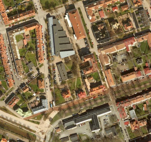 Samhällsbyggnadskontoret Planbeskrivning 10(40) Linnéuniversitetet Nisbethska skolan Uthuset Seminaristhemmet Gathuset Bruunska villan Gårdshuset Rostads lärarseminarium Översiktskarta där