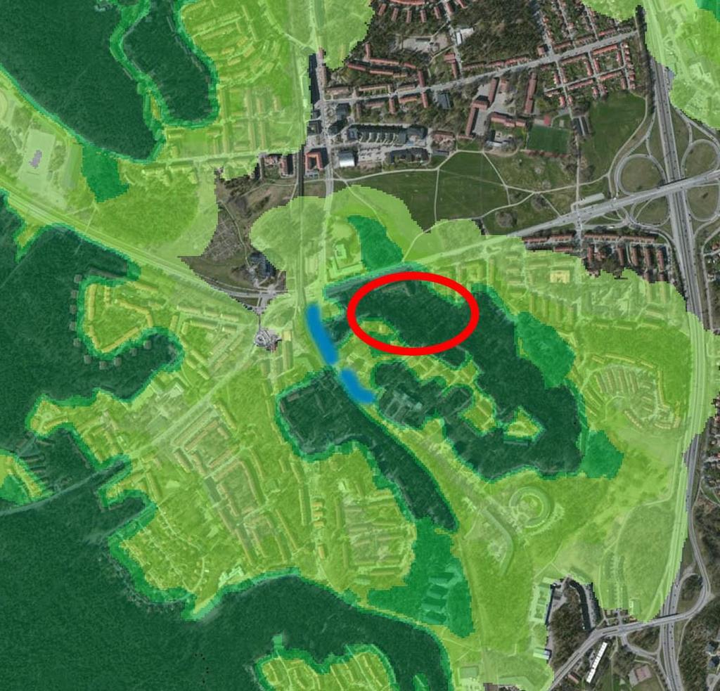 16 (19) Figur 15. Förslag på förstärkningsåtgärder för barrskogshabitatet.
