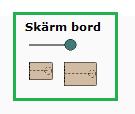 86 126 118 148 FICC3 Fristående skärm med ett eller två 600 mm djupa bord.