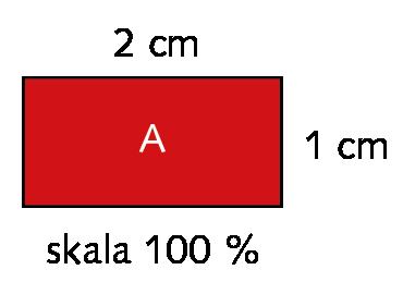 skala a 00 % b 50 % b rektangel B 415 Hur lång blir