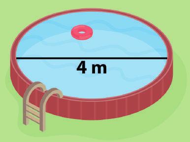 x + 0-5 9 7 Exempel Beräkna omkretsen av poolen. Lösning: 1- När man räknar ut omkretsen på cirklar så tar man: O = π d Exempel : En cirkel har omkretsen 60 cm. Beräkna cirkels diameter. (π ).