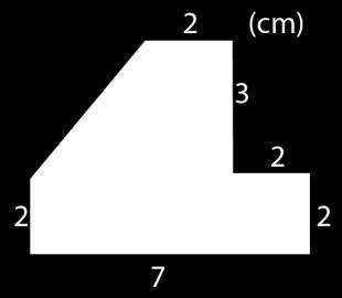 9- Räkna ut arean. 10- Hur stor del av figuren är skuggad? 1- Figuren består av 5 kvadrater med lika stor area.