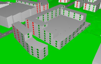 BILAGA 8 Keywe Selma Lagerlöfs Torg Vägtrafik (prognos) Maximal ljudnivå Föreslagen bebyggelse 3D < 70 dba > 70 dba Riktvärdesbeskrivning