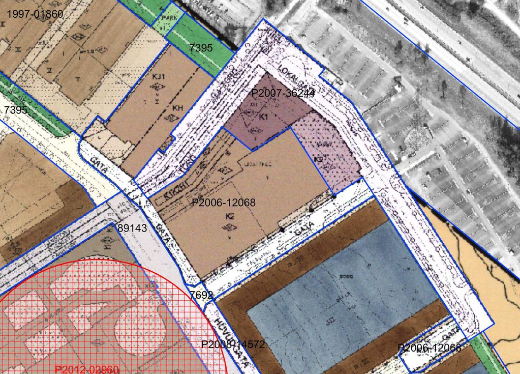 SID 4 (6) Gällande detaljplan Gällande plan för fastigheten Lidarände 1 (Dp 2006-12068-54) lagakraftvunnen 2008 anger mässanläggning, kontor, handel och industri med icke störande verksamheter.