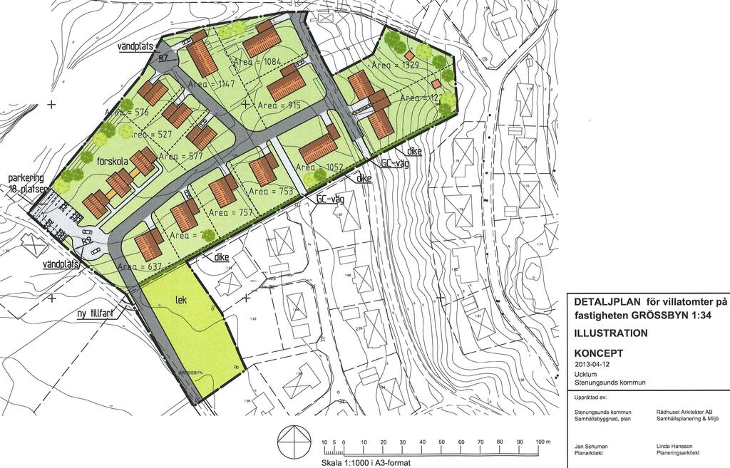 Grössbyn 1:34, Ucklumt, Stenungsunds Kmmun, Detaljplan DL; K:\2013\U13047 Grössbyn