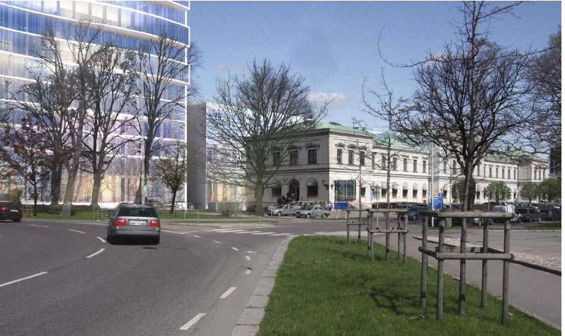 Parken kan fungera som en trädgård för de verksamma i kvarteret, men blir även allmänt tillgänglig.