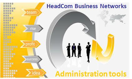 HBN Administration Center. Varje agent inom nätverket kommer att få tillgång en administrativsida inom headcomnet.