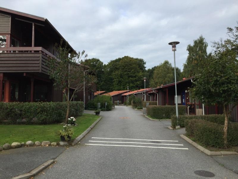 55 55 Bullerkarta över området vid Bokskogsbacken. Ljudnivåer visas på fasad och på färgfält. Gult färgfält visar ekvivalent ljudnivå 55 60 dba där gränsen mellan grön-gul färg visar nivån 55 dba.
