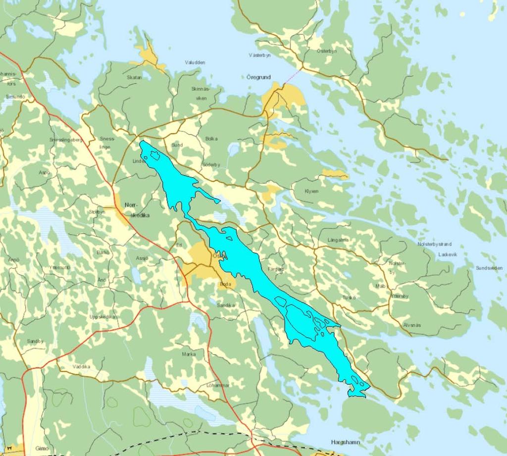 8 (15) FIGUR 4. VATTENFÖREKOMSTEN ÖSTHAMMARSFJÄRDEN. KÄLLA: VISS.LANSSTYRELSEN.SE 5.