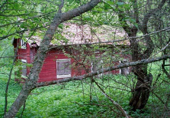 8 SÖDERGÅRDEN Torp nr Tidigare fastighetsbeteckning Jordtorp 66 8:3 Smörmossen Torpet finns på Häradsekonomisk karta 1868-77, markerat med Jtp 36. Huset finns kvar men håller på och förfaller.
