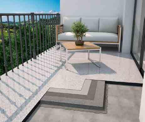 STRUCTURAL BONDING REPAIR MORTAR Efl B,0 - AR0, - IR0 6 BALKONGER OCH TERRASSER MAPEFLOOR PU BALCONY: Polyuretanbeläggning för balkonger.
