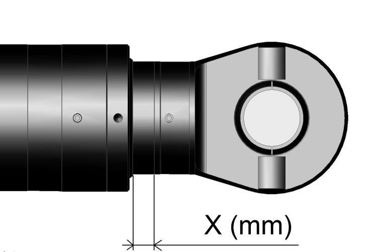Smörjning MCT 75-250: 1. Kör mekaniska cylindern till smörjposition.