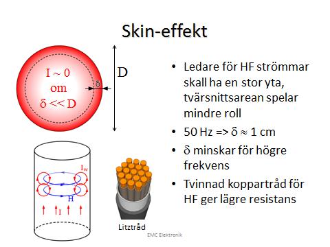 Vi börjar med en vanlig ledare av koppar.