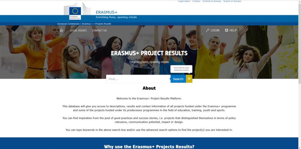 Erasmus+ Project Results Platform (EPRP)