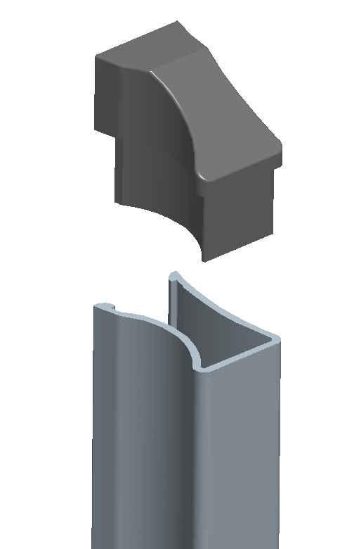 Dubbelcylinder Fäst låsbeslagen med de genomgående M5x50 skruvarna.