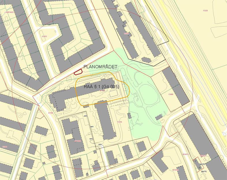 Fornlämning RAÄ 5:1 (Gö 005) Detaljplanens innebörd och genomförande Detaljplanen medger uppförande av en transformatorstation.