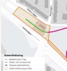 Första delen av tunneln anläggs inom temporära stödkonstruktioner, såsom stålspont.