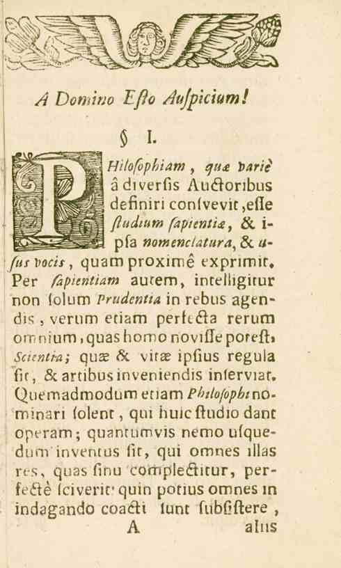 A O<?«<?><<? I^o dujptcium! I. Pfe ETm! H't f opi0pi'tam i qa* i>arii IrjM M M ädiverfis Aullonbus lill I definiricon(vevit,efle mw fppsll ftudtum faptentu, &.