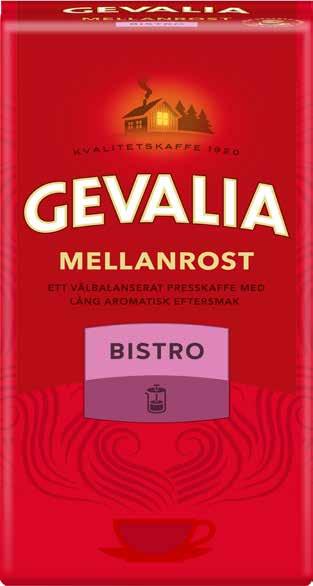 KAFFE Gevalia. Välj mellan olika sorter och rostningar.