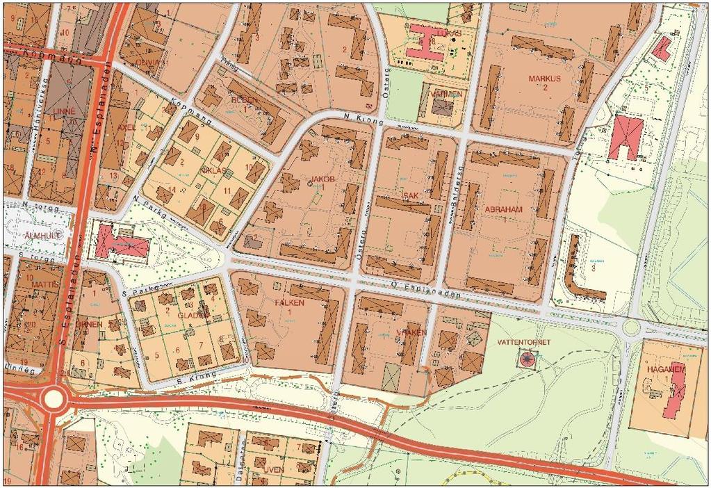 20181005 5(19) Plandata Planområdet omfattar fastigheten Isak 1 och utgör cirka 13 000 m 2.