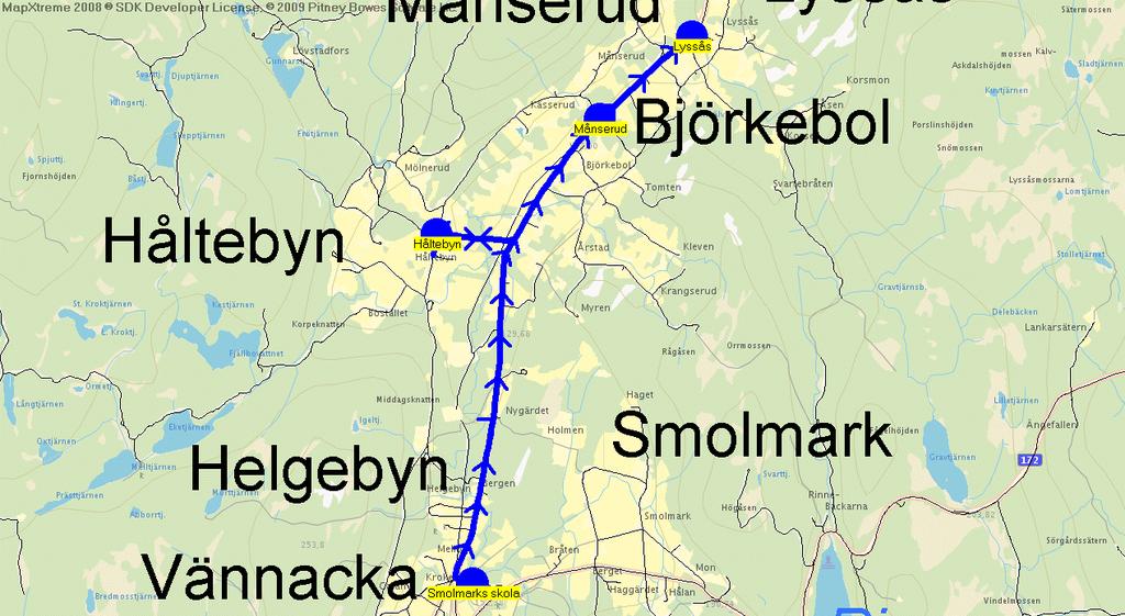 2011-08-15 19:34:29 Karta för Tur 6555 M - F 6555 12.45 12.